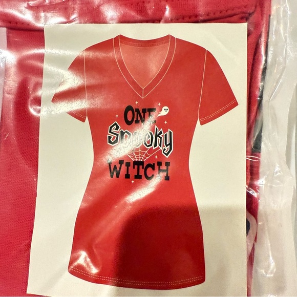 3 T-Shirts with Halloween Pics & Phrases, Purple Red Black Women’s Sz M - Picture 7 of 13